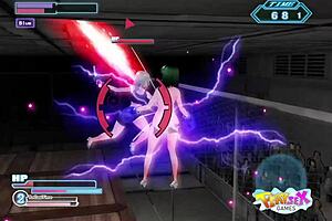 suggestive gamble fight with big tits teen