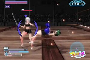 suggestive gamble fight with big tits teen