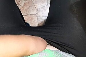 Wow! Jerking Off to My Wife's Lesbian Strapon Kitchen Action!