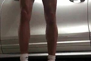 Gay amateur workout time turns into a somewhat sexy solo video