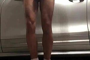 Gay amateur workout time turns into a somewhat sexy solo video