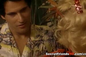 Blonde Rides Cock In Vintage Porn Scene