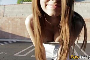 Cute Teen Brunette Pov With Big Cock