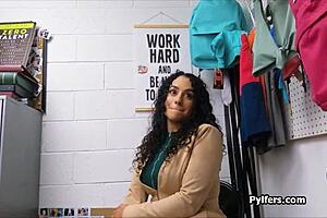 I get wrapped in lights and fucked hard at work