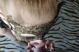 deep wet blowjob from hot blonde