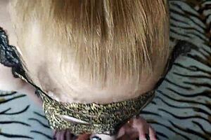 deep wet blowjob from hot blonde