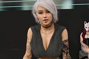 Naked Coed in Changing Room