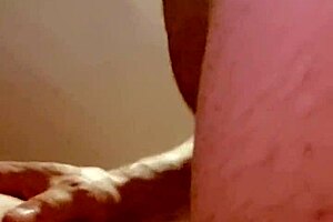 The Blonde Woman And Her Strong Man In An Amateur Setting