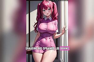 I explore kazumas hentai story in anime style