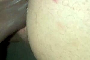 Mrs. Treats Husband With Big Black Toy For Deeper Cream Pie