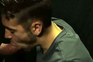 Stepdad Gets Deepthroat Blowjob From Stepson At Gloryhole.