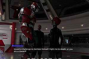 In this erotic game through spacetime, big tits abound