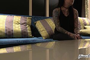 dtfsluts - inked brunette kelsi lynn does anything for james deens bwc