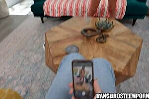 I'm having fun with my cute roommate