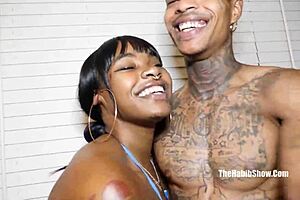 blasian teen's first gangbang with huge cocks