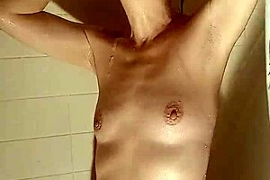 Roxanne and Xander enjoy wet shaved pussy in the shower.