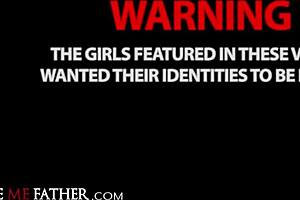 In the car, the brunette student gets roughly fucked doggystyle by big cock, ending with facial cumshot.