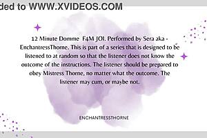 Femdom Goddess Teases with Jerk Off Instructions for Cum Eating Orgasm