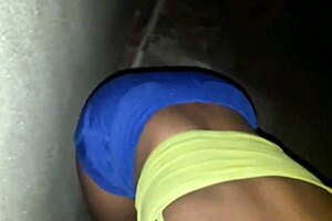 wild latina milf sucks big cock at construction site mess