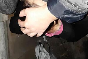 after a walk, two strangers village girls hotly fucked with dirty talk in the barn, girls fly orgasm