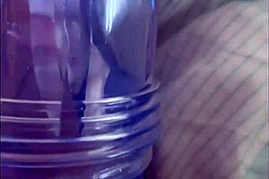 Flesh light toy used indoors and outdoors for masturbation