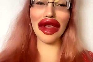 i'm yer goddess wit glasses givin jerk off instructshuns fer yer cock dominashun