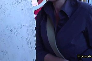 kumalott - milf miako meets white actor in asian brunette scene. she gets facial attention on small tits.