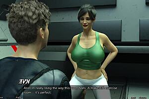 Stranded in Space 40 - Hot Yoga with Big Tits Milf Turns Steamy!