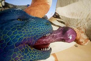 tiger gets lizard off multiple times in wild furry action