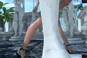 Futanari Hentai Game Features Horsecock Masturbating Publicly