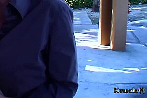 kumalott - milf miako meets white actor in asian brunette scene. she gets facial attention on small tits.