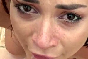 Horny Italian in Lingerie Deep Throats POV