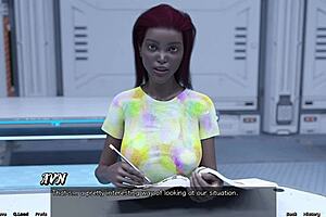 Curvy blonde virgin motorboats in stranded space adventure.