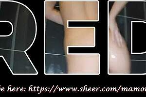 Mamou And Tchikita Part 1: Teasing Undressing, Deepthroat Blowjob, Ball Licking In Shower