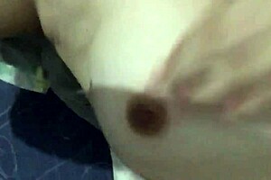 Horny Filipina Girlfriend with Natural Tits Gets Wet While Raining Outside