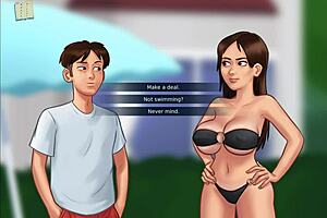 Summertime Saga episode 117 unfolds in anime style