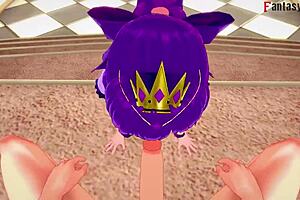 Scáthach-Skadi has sex on the throne in free POV fantasy.