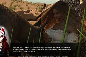 Myriam explores life with bold upskirt cosplay outdoors