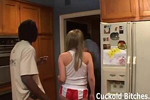 I can't believe I'm giving a stranger a handjob while you watch helplessly.