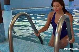I feel naughty ally's atm fun with my trainer to join the swim team