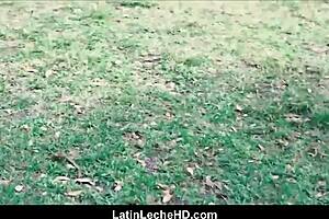 straight spanish twink gets anal blowjob and bareback sex with gay stranger for cash in pov