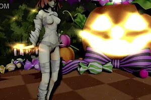 Happy Halloween dance with Ibaraken and Kasen