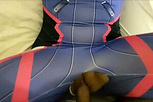 Dva overwatch rides cock for creampie cumshot