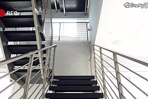 I let my boss pound my tight pussy until he bursts inside