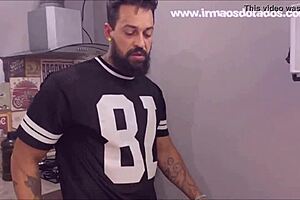 Passionate Brazilian Family Fuck with Uncle and Cousin Bareback