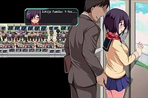 Stripping knight Nymphoria in part one of the game