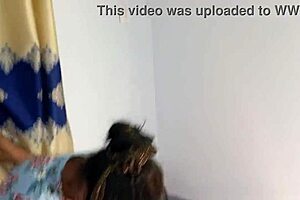 Hanif Pk And Sumona Are Banging A Black Ebony Whore At Home, She Drinks Cum