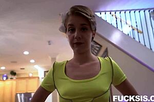 Petite 18+ Dakota Burns caught in hardcore POV with guilty stepsiblings action. Big tits and tight ass!