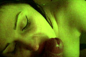 russian girl sucks balls and cock in a wild blowjob session