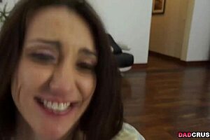 Flirty teen Mandy sucks grandpa's old cock for wild fun